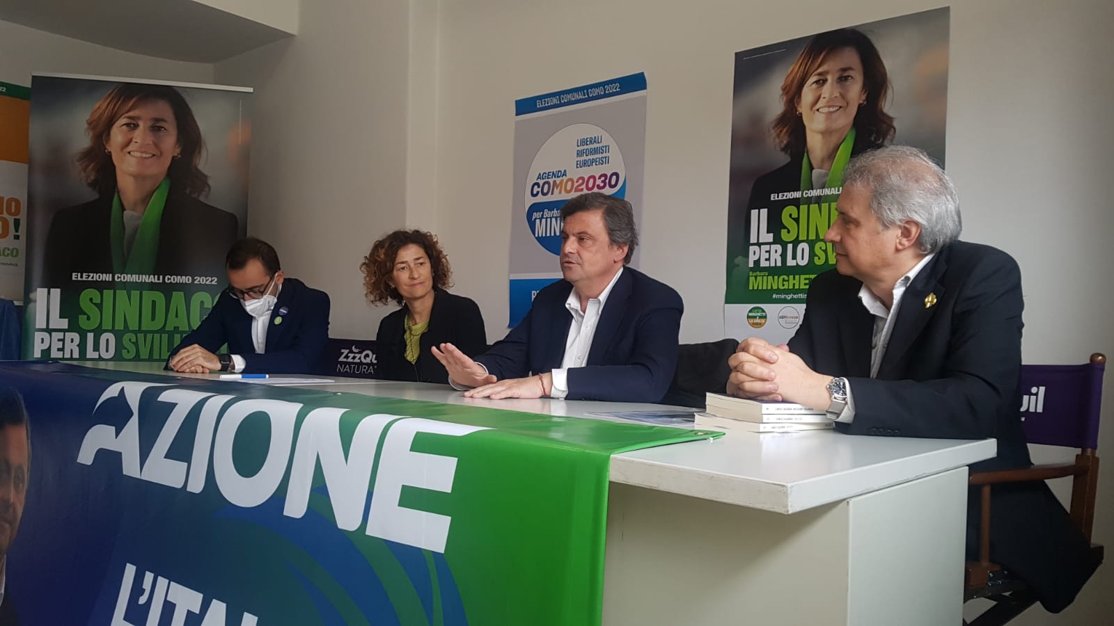 Carlo Calenda a Como per Barbara Minghetti