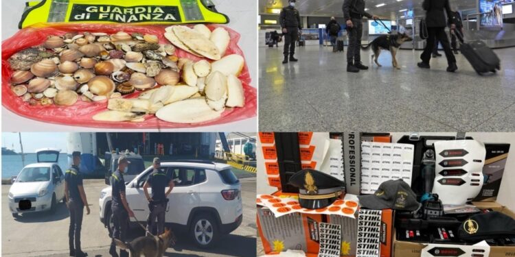 Controlli Guardia di Finanza in porto e aeroporto Cagliari