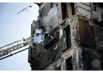 La foto dopo l'attacco a Borodyanka ha fatto il giro del mondo
