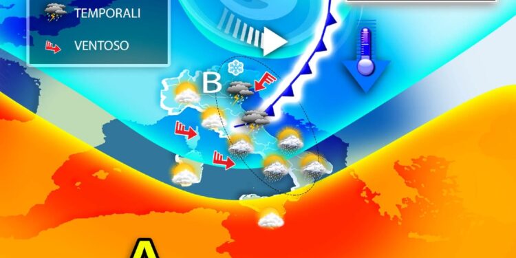 Ventilazione sostenuta da Nord a Sud