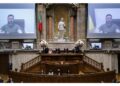 Il presidente ucraino interviene al Parlamento portoghese