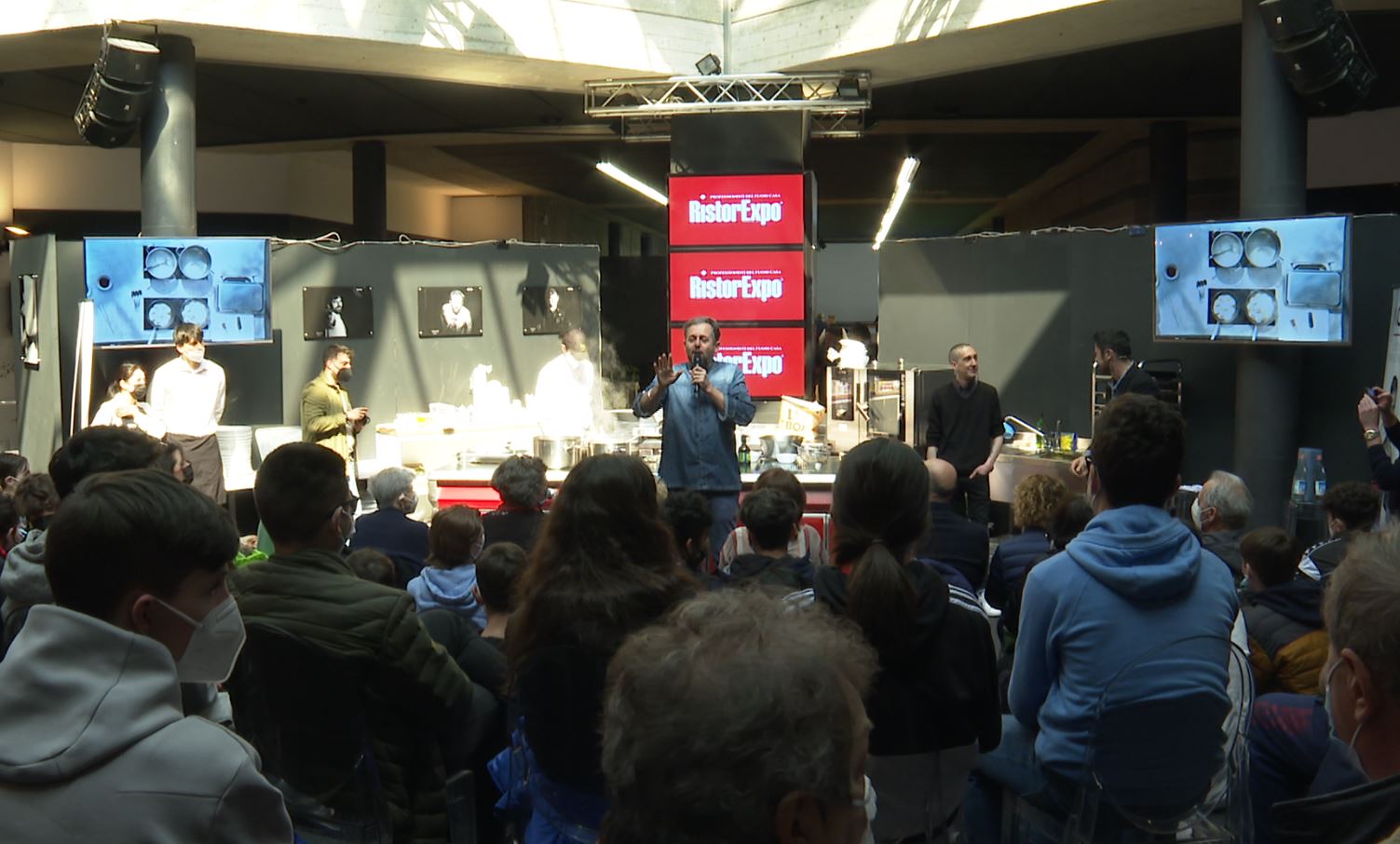 Cristiano Tomei a RistorExpo, show dello chef toscano