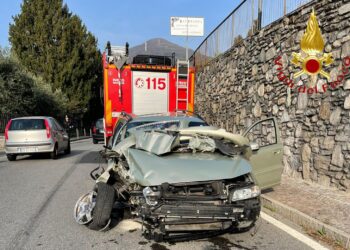 vvf incidente stradale Gravedona