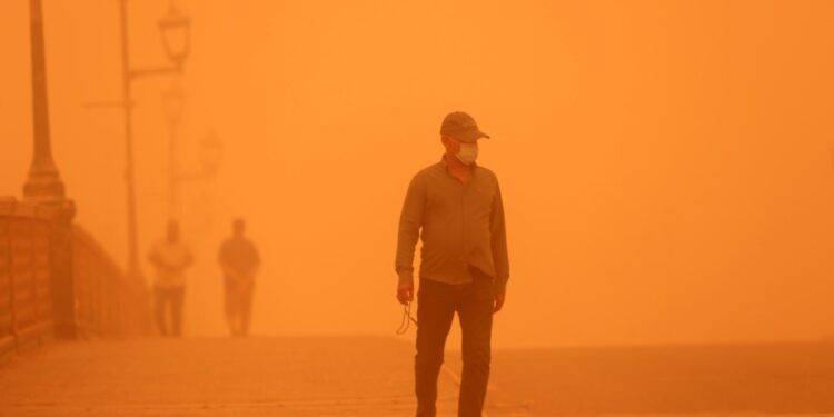 E' la nona tempesta di sabbia in poche settimane