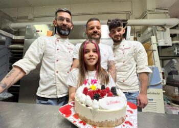 Iniziativa della figlia Gaia e papà Matrone