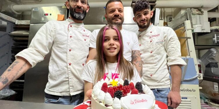 Iniziativa della figlia Gaia e papà Matrone