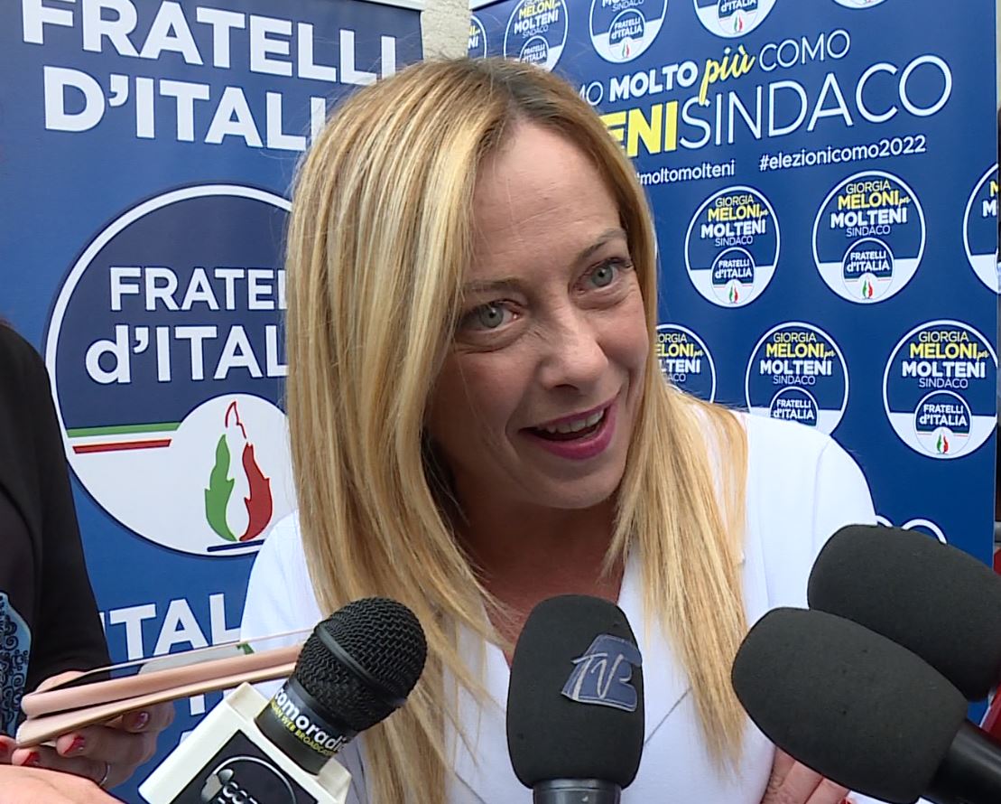 Elezioni amministrative: Giorgia Meloni a Como per il candidato Molteni