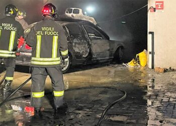 Incendio di una vettura