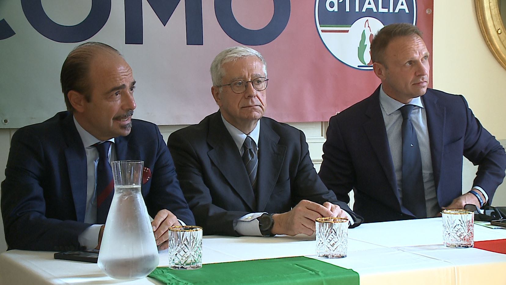 Francesco Lollobrigida (FdI) a Como per Giordano Molteni