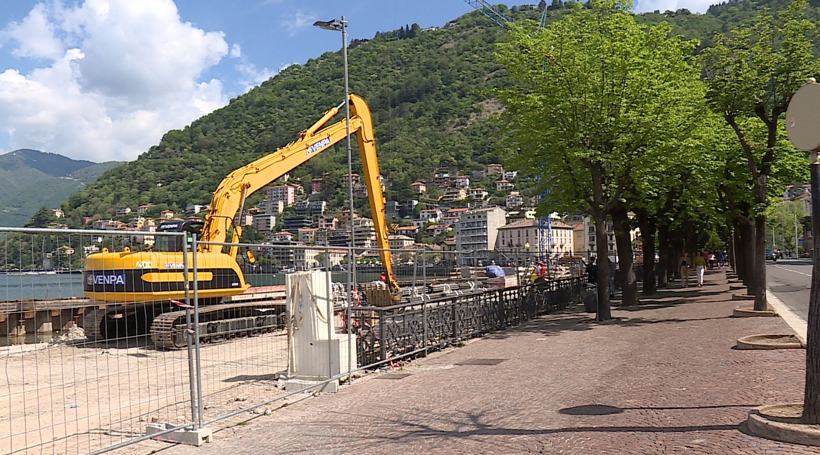 Lungolago di Como, prende forma la nuova passeggiata