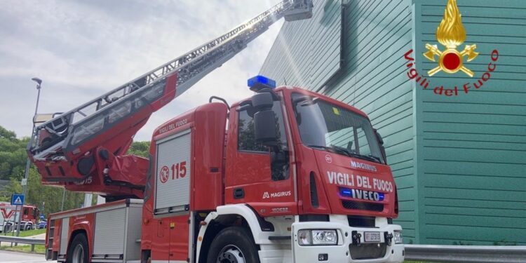 intervento vigili del fuoco ospedale sant'anna