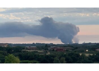 Rilievi dopo l'incendio