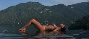 Belen Rodriguez lago di Como