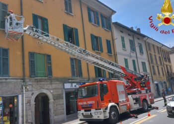 Intervento vigili del fuoco como