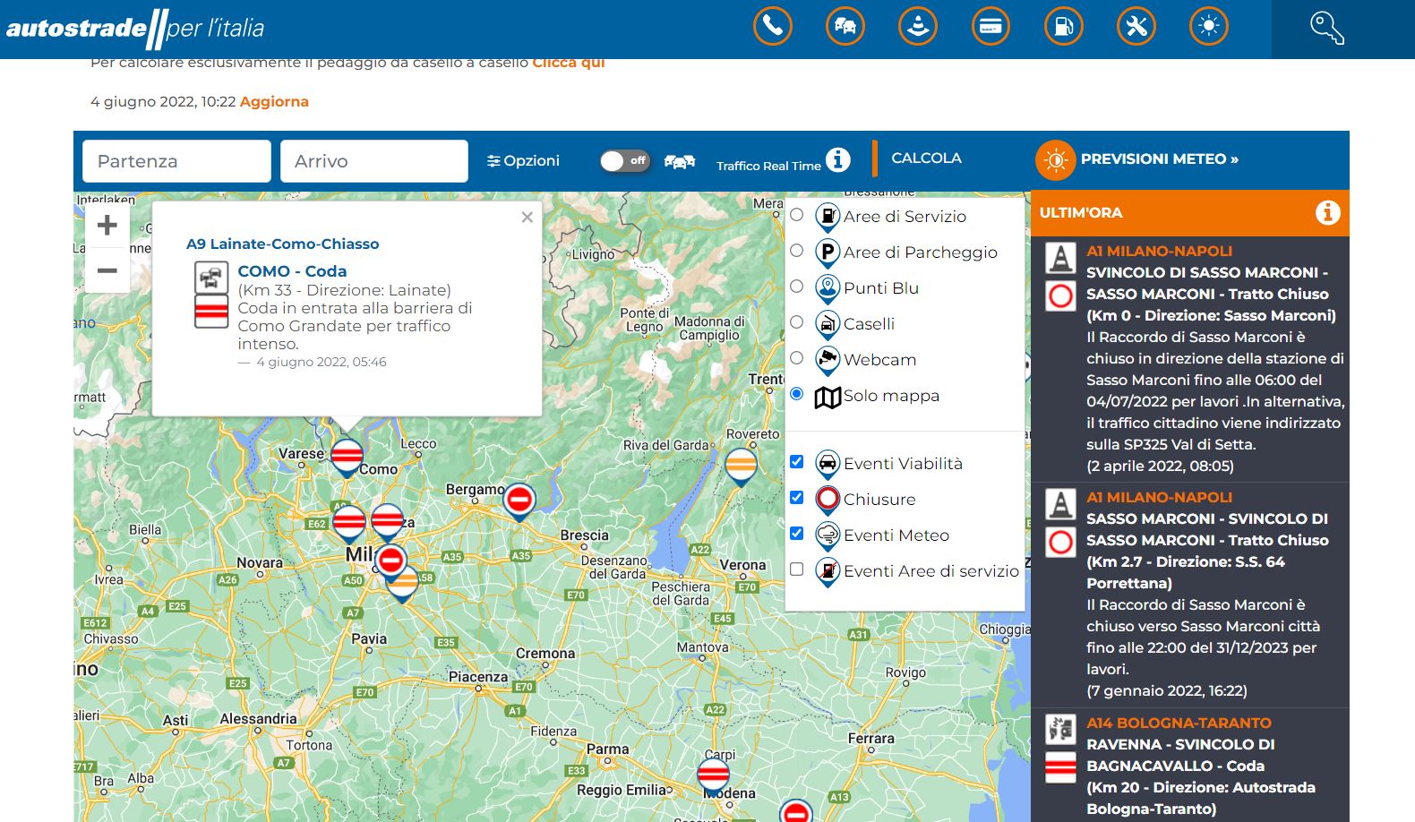 Italia e Svizzera, weekend di ponte. Traffico sulle autostrade