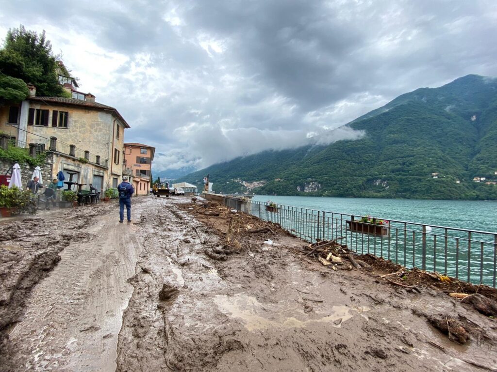 Frane e alluvioni nel Comasco