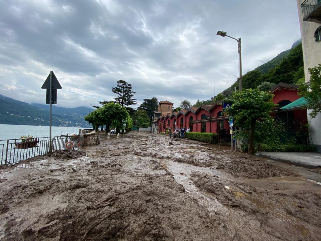 Frane e alluvioni nel Comasco