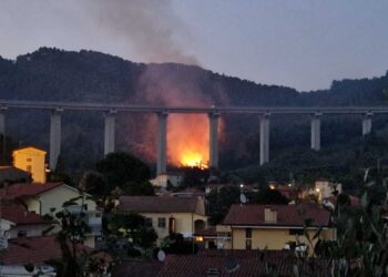 A fuoco anche zona di Bozzano a Massarosa