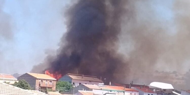 Fiamme a Bonorva