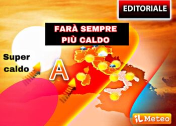 Tempo stabile con valori termici nella media fino al 13 luglio
