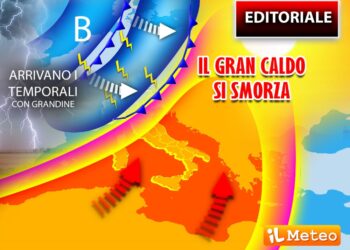 A settentrione calo anche di 7 gradi. Resta la canicola al Sud