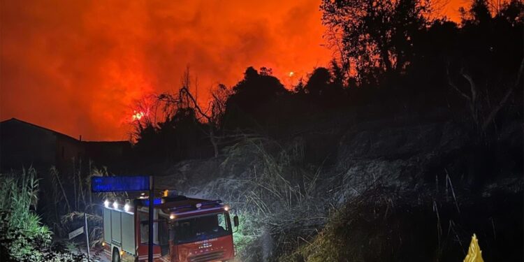 60 ettari già andati in fumo secondo stime Regione