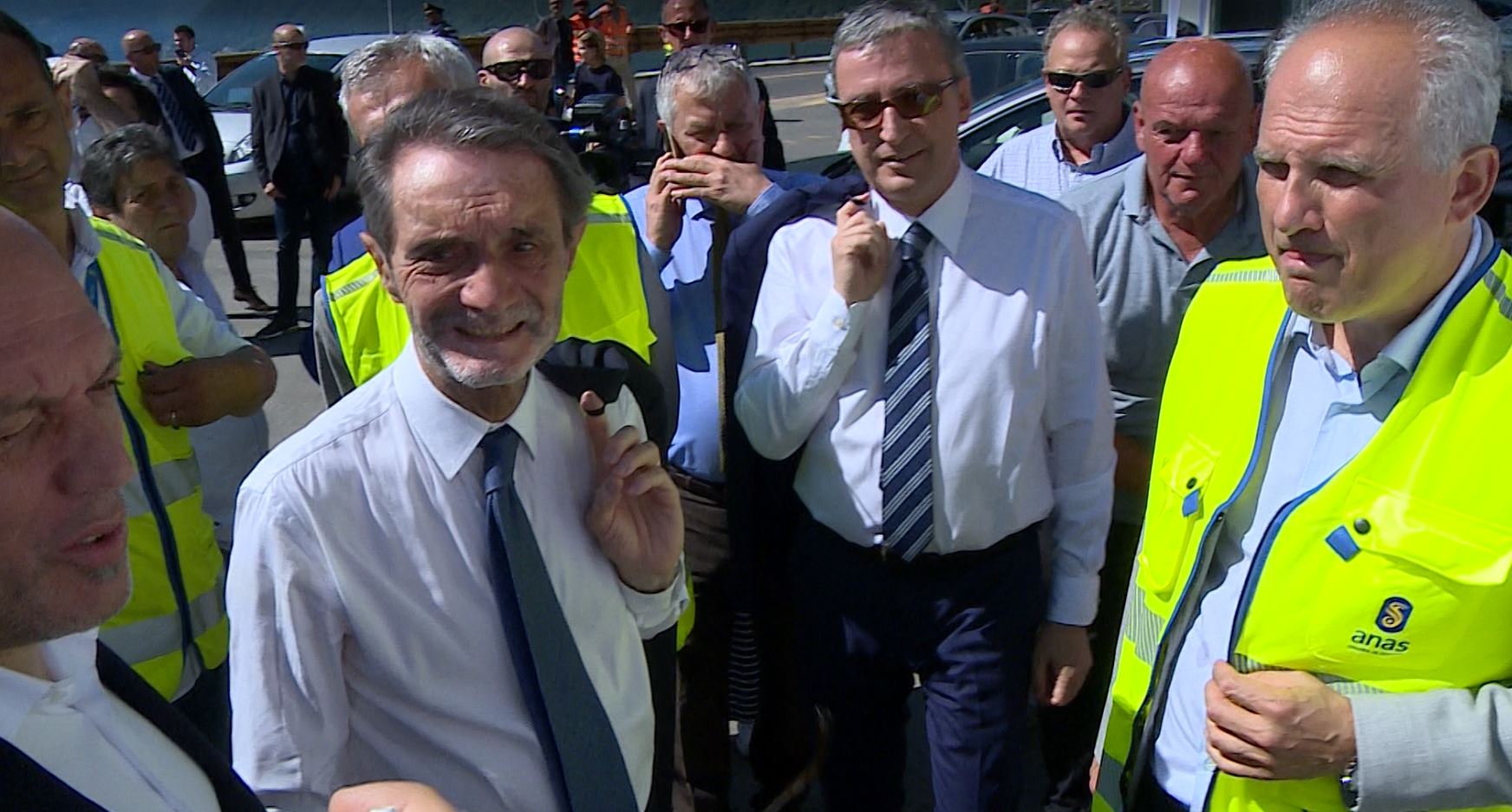 Cantiere per la variante della Tremezzina, sopralluogo dei vertici regionali