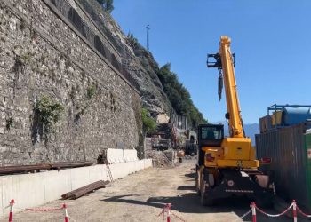 Cantiere per la Variante della Tremezzina