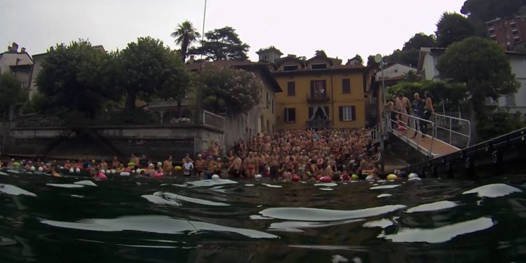 traversata a nuoto lago di como