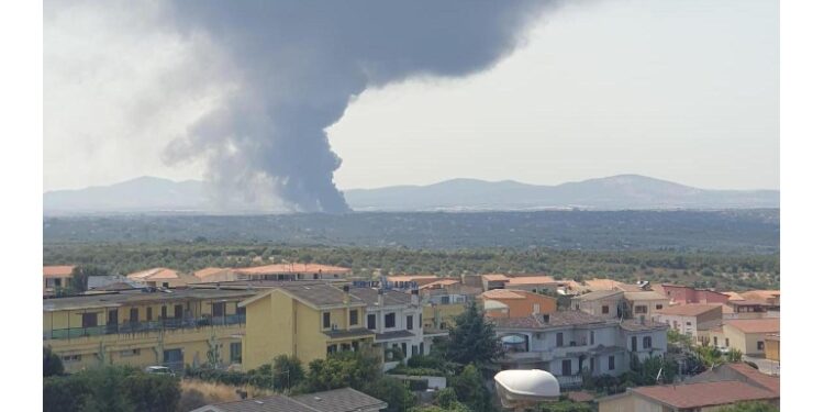 Incendio nello stabilimento Gesam