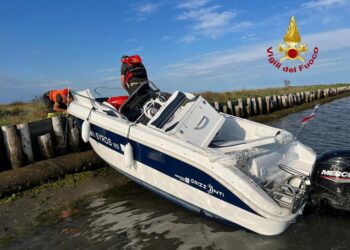 In un canale vicino a Chioggia