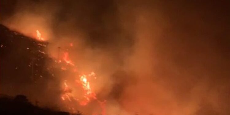 Protezione civile: rogo domato