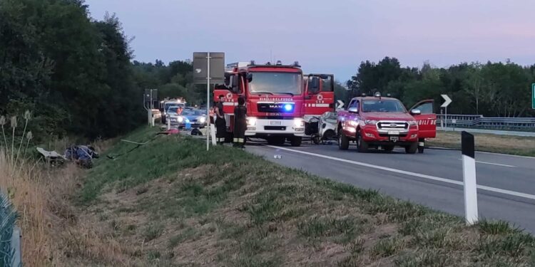 La bretella in direzione Ivrea è stata chiusa al traffico