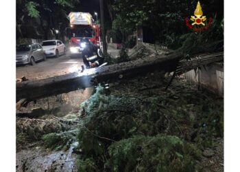 In seguito al violento nubifragio della scorsa notte