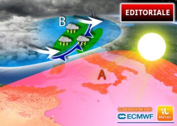 Negli ultimi giorni di agosto l'Italia divisa in due