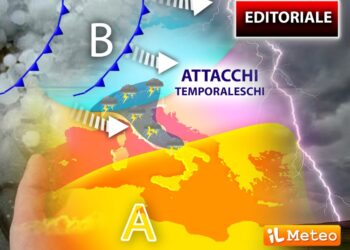 In arrivo una serie di fronti perturbati. Stabili le temperature