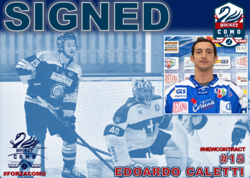 Edoardo Caletti all'Hockey Como