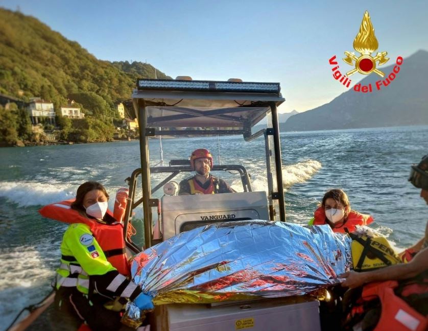 Bellano, comaschi eroi salvano i vicini che stanno annegando nel lago