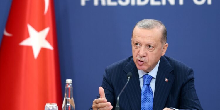 Presidente turco durante vertice leader Sco