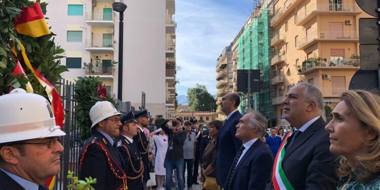 Cerimonia di commemorazione a Palermo sul luogo dell'agguato