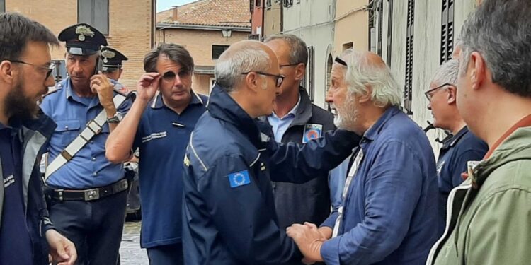 Capo P.Civile in zone colpite maltempo provincia Ancona e Pesaro