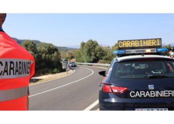 Carabinieri a caccia auto pirata che si è dileguata dopo scontro
