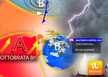 Temporali al Centro-Sud