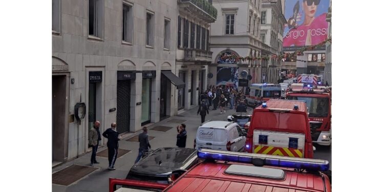 Via del quadrilatero della moda parzialmente chiusa a traffico
