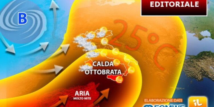 Aumento temperature specie al Centrosud e sulle Isole maggiori