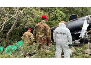 I corpi trasferiti nel centro operativo