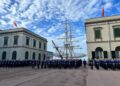 Cerimonia di passaggio delle consegne su piazzale del Brigantino