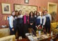 Incontro con le atlete e il presidente della squadra nissena