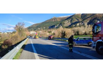 L'incidente sulla statale 'Picente' tra L'Aquila e Pizzoli
