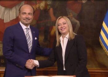 Alessio Butti e Giorgia Meloni. Deleghe sottosegretario